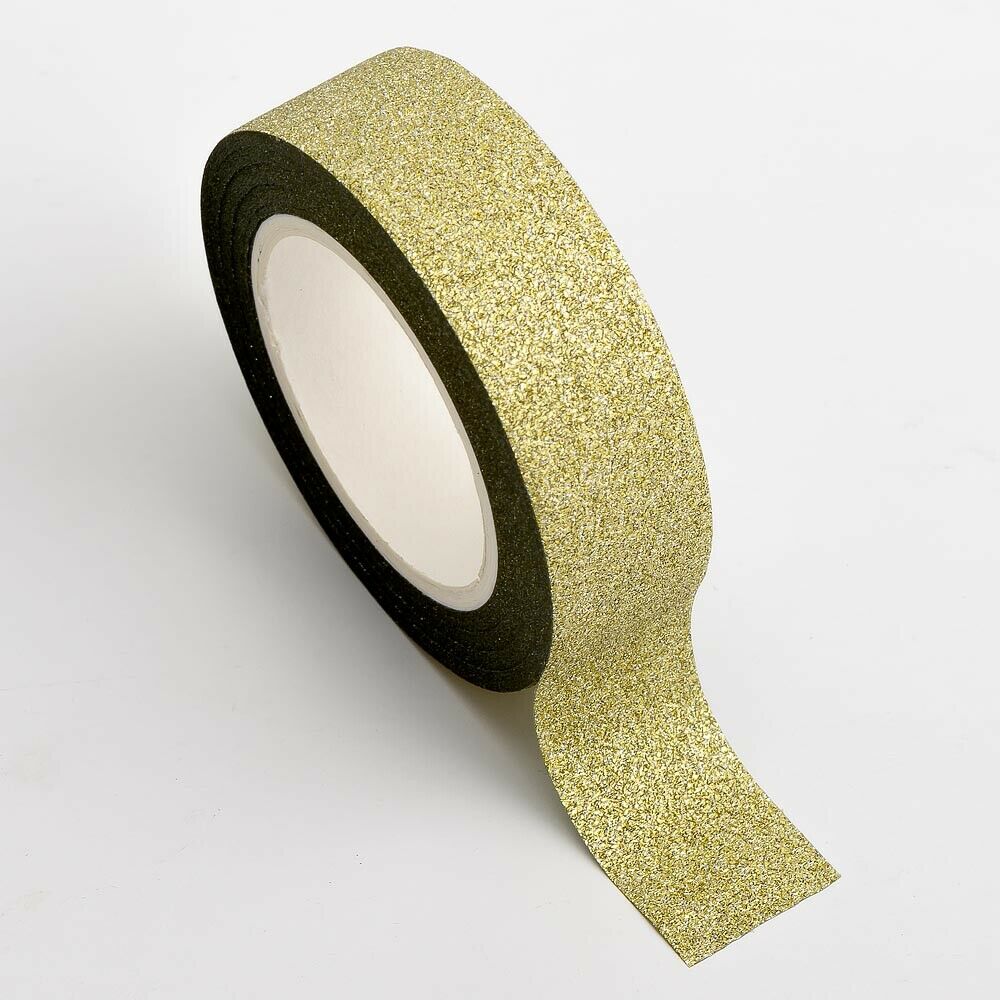 Glitter Washi Tape 15mm x10m Roll Self Adhesive Sticky Masking DIY Arts Crafts