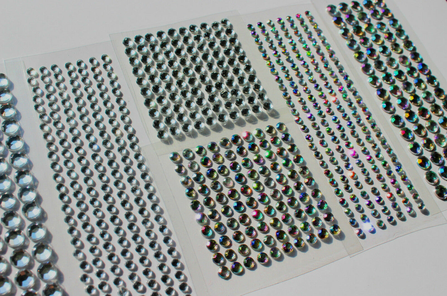 Self Adhesive Stick On Diamante Rhinestone Clear Crystal Craft Gems Stickers