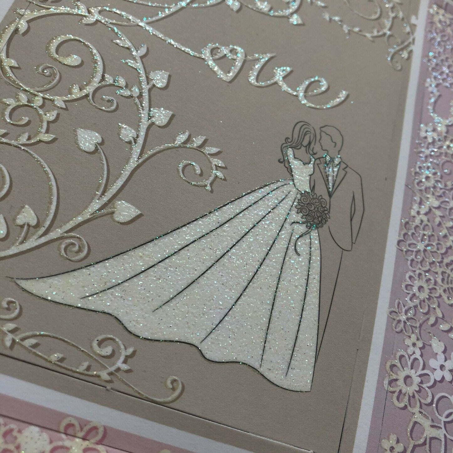 Wedding / Anniversary Card Making Craft Topper Kit A4 Sheets Choice Design