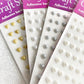 6mm Pearl Hearts Self Adhesive Stick On Craft Sticker Gems For Wedding Invites