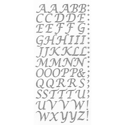 Self Adhesive Stick On Glitter Alphabet Letter Stickers Card Making Art & Craft