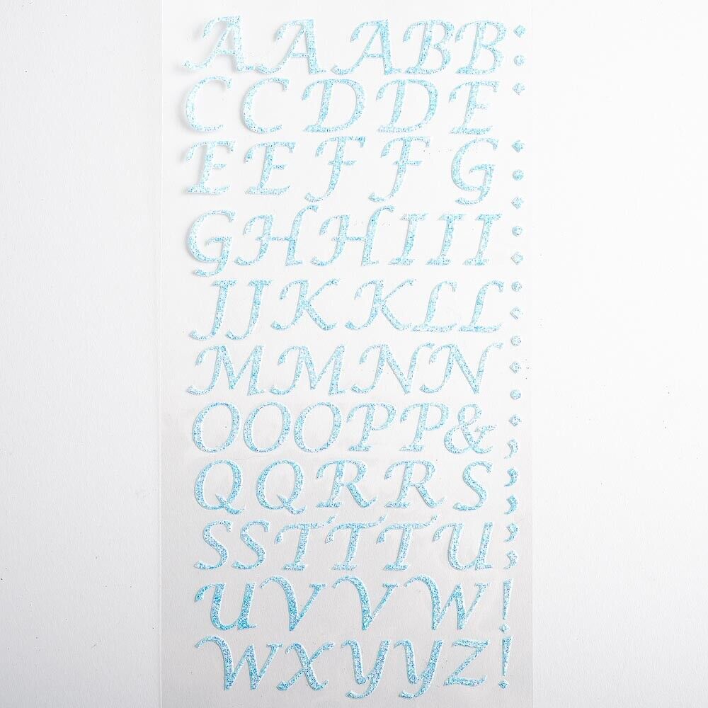 Self Adhesive Stick On Glitter Alphabet Letter Stickers Card Making Art & Craft