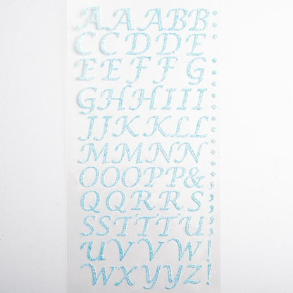 Self Adhesive Stick On Glitter Alphabet Letter Stickers Card Making Art & Craft