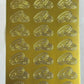 Wedding Ring Peel Off Sticker Sheet / Invitation Envelope Seal For DIY Invites