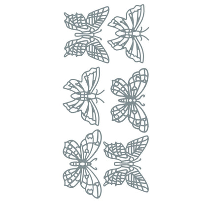 Large Butterfly Peel Off Sticker Sheet For Card Making Craft Choice Of Colours