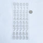 Small Self Adhesive Diamante Stick On Alphabet Letters / Numbers Card Making