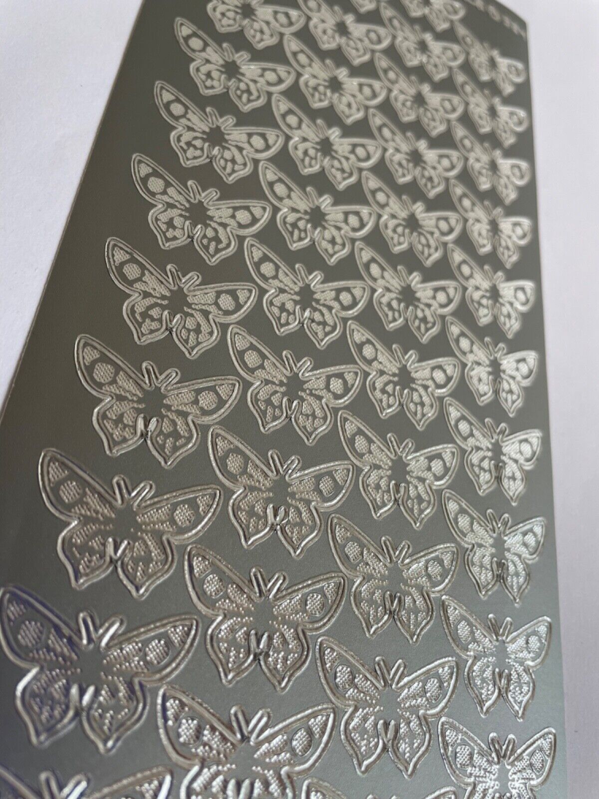 Butterfly Peel Off Sticker Sheet 44 Small Butterflies For Card Making Art Craft