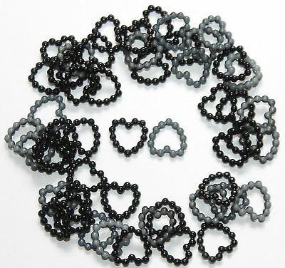 50 Small Pearl Effect Beaded Hearts 11mm Clearance