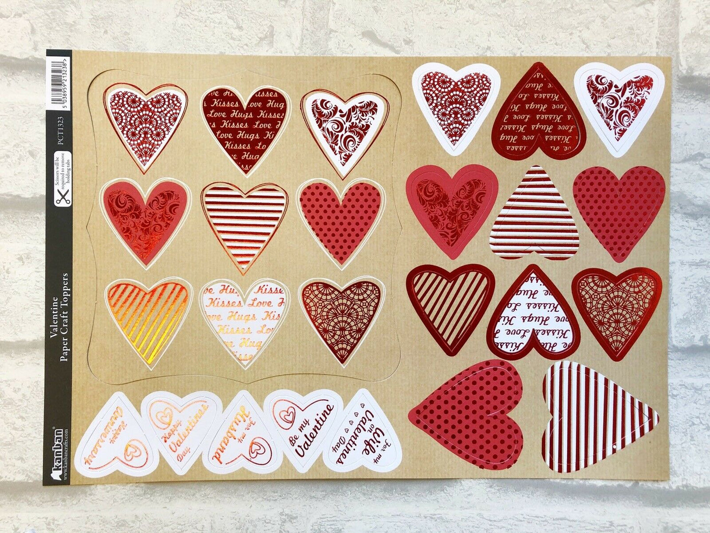 Valentines Day Card Making Kit For Husband / Wife Make Your Own Handmade Card